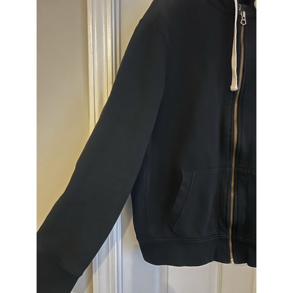 Polo Ralph Lauren Hoodie Mens XXL Black Full Zip Sweatshirt Red Pony Logo - Picture 3 of 7